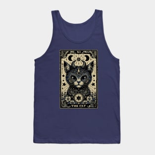 Devil Cat Tarot Card Tank Top